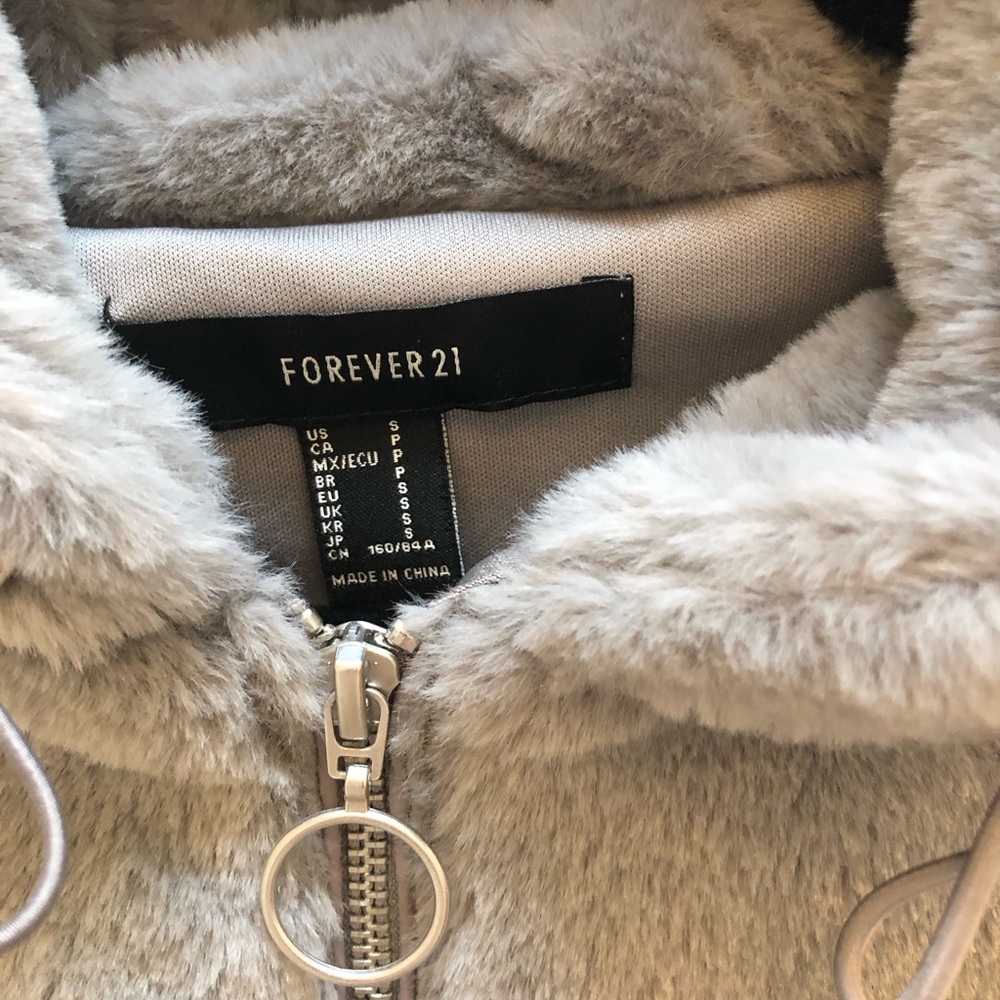 Fuzzy Hooded Jacket - Picture 3 of 3